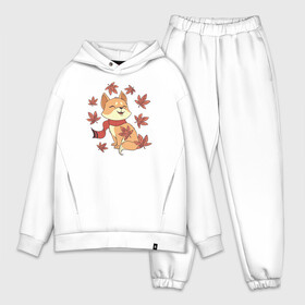 Мужской костюм хлопок OVERSIZE с принтом Милая Лисичка в городе Новоалтайск,  |  | autumn | cat | fall | fox | foxy | кот | кошка | лис | лиса | лисица | лисичка | лисы | осень