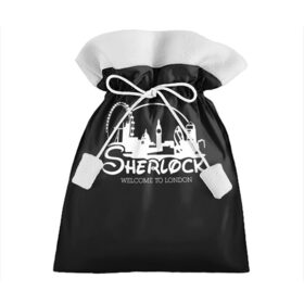 Подарочный 3D мешок с принтом Sherlock в городе Новоалтайск, 100% полиэстер | Размер: 29*39 см | Тематика изображения на принте: 221b | bbc | benedict cumberbatch | john watson | mark gatiss | martin freeman | sherlock holmes | steven moffat | бейкер | джон ватсон | мориарти | стрит | шерлок
