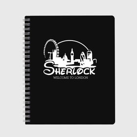 Тетрадь с принтом Sherlock в городе Новоалтайск, 100% бумага | 48 листов, плотность листов — 60 г/м2, плотность картонной обложки — 250 г/м2. Листы скреплены сбоку удобной пружинной спиралью. Уголки страниц и обложки скругленные. Цвет линий — светло-серый
 | 221b | bbc | benedict cumberbatch | john watson | mark gatiss | martin freeman | sherlock holmes | steven moffat | бейкер | джон ватсон | мориарти | стрит | шерлок