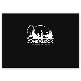 Поздравительная открытка с принтом Sherlock в городе Новоалтайск, 100% бумага | плотность бумаги 280 г/м2, матовая, на обратной стороне линовка и место для марки
 | Тематика изображения на принте: 221b | bbc | benedict cumberbatch | john watson | mark gatiss | martin freeman | sherlock holmes | steven moffat | бейкер | джон ватсон | мориарти | стрит | шерлок