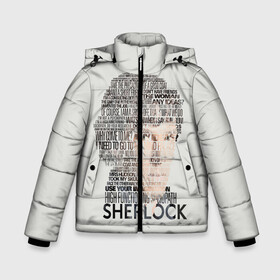 Зимняя куртка для мальчиков 3D с принтом Sherlock в городе Новоалтайск, ткань верха — 100% полиэстер; подклад — 100% полиэстер, утеплитель — 100% полиэстер | длина ниже бедра, удлиненная спинка, воротник стойка и отстегивающийся капюшон. Есть боковые карманы с листочкой на кнопках, утяжки по низу изделия и внутренний карман на молнии. 

Предусмотрены светоотражающий принт на спинке, радужный светоотражающий элемент на пуллере молнии и на резинке для утяжки | 221b | bbc | benedict cumberbatch | john watson | mark gatiss | martin freeman | sherlock holmes | steven moffat | бейкер | джон ватсон | мориарти | стрит | шерлок