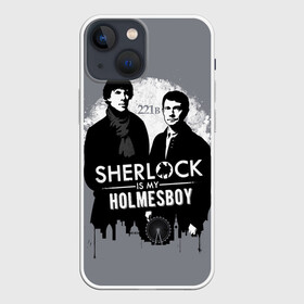 Чехол для iPhone 13 mini с принтом Sherlock Holmesboy в городе Новоалтайск,  |  | 221b | bbc | benedict cumberbatch | john watson | mark gatiss | martin freeman | sherlock holmes | steven moffat | бейкер | джон ватсон | мориарти | стрит | шерлок