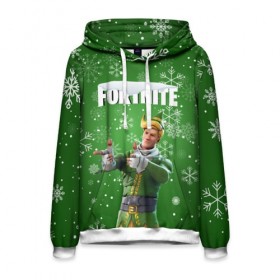 Мужская толстовка 3D с принтом FORTNITE НОВОГОДНИЙ. в городе Новоалтайск, 100% полиэстер | двухслойный капюшон со шнурком для регулировки, мягкие манжеты на рукавах и по низу толстовки, спереди карман-кенгуру с мягким внутренним слоем. | Тематика изображения на принте: 2020 | christmas | fortnite | snow | winter | winter is coming | зима близко | игра | новогодний | новый год | новый год 2020 | персонаж | снег | снежинки | фортнайт | фортнайт новогодний