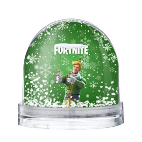 Снежный шар с принтом FORTNITE НОВОГОДНИЙ. в городе Новоалтайск, Пластик | Изображение внутри шара печатается на глянцевой фотобумаге с двух сторон | 2020 | christmas | fortnite | snow | winter | winter is coming | зима близко | игра | новогодний | новый год | новый год 2020 | персонаж | снег | снежинки | фортнайт | фортнайт новогодний