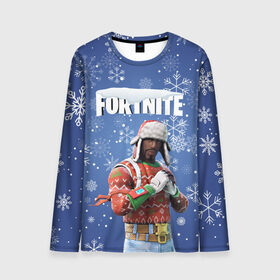 Мужской лонгслив 3D с принтом FORTNITE НОВОГОДНИЙ. в городе Новоалтайск, 100% полиэстер | длинные рукава, круглый вырез горловины, полуприлегающий силуэт | 