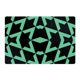 Магнитный плакат 3Х2 с принтом Abstract zigzag pattern в городе Новоалтайск, Полимерный материал с магнитным слоем | 6 деталей размером 9*9 см | abstract | background | illusion | patter | абстракт | геометрия | зеленый | зигзаг | иллюзия | паттерн | простой | ромб | фигуры | фон | черный