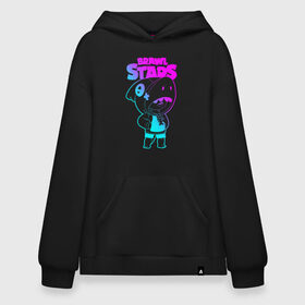 Худи SuperOversize хлопок с принтом Brawl Stars LEON в городе Новоалтайск, 70% хлопок, 30% полиэстер, мягкий начес внутри | карман-кенгуру, эластичная резинка на манжетах и по нижней кромке, двухслойный капюшон
 | 8 bit | 8 бит | brawl | brawl stars | crow | leon | stars | бравл | бравл старс | браво старс | игра | компьютерная | кров | леон | онлайн | старс