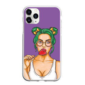 Чехол для iPhone 11 Pro Max матовый с принтом Sexy Girl в городе Новоалтайск, Силикон |  | Тематика изображения на принте: girl | в очках | девушка | женщина | красотка | пафос | подруге | соблазн | стерва | тп | чупа чупс | чупик