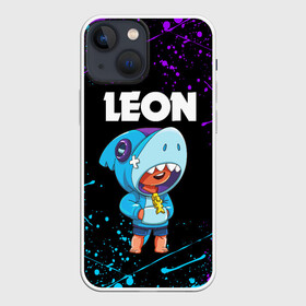 Чехол для iPhone 13 mini с принтом BRAWL STARS LEON SHARK в городе Новоалтайск,  |  | brawl stars | bull | colt | crow | leon | leon shark | shark | stars | акула | берли | ворон | динамайк | кольт | леон | леон акула | нита | спайк | шелли | эль примо