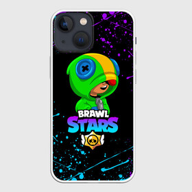 Чехол для iPhone 13 mini с принтом BRAWL STARS LEON SHARK в городе Новоалтайск,  |  | brawl stars | bull | colt | crow | leon | leon shark | shark | stars | акула | берли | ворон | динамайк | кольт | леон | леон акула | нита | спайк | шелли | эль примо