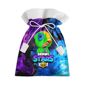 Подарочный 3D мешок с принтом BRAWL STARS LEON в городе Новоалтайск, 100% полиэстер | Размер: 29*39 см | brawl stars | bull | colt | crow | leon | leon shark | shark | stars | акула | берли | ворон | динамайк | кольт | леон | леон акула | нита | спайк | шелли | эль примо