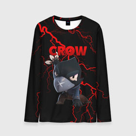 Мужской лонгслив 3D с принтом Brawl Stars CROW в городе Новоалтайск, 100% полиэстер | длинные рукава, круглый вырез горловины, полуприлегающий силуэт | 8 bit | 8 бит | brawl | brawl stars | crow | leon | stars | бравл | бравл старс | браво старс | игра | компьютерная | кров | леон | онлайн | старс