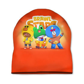Шапка 3D с принтом Brawl Stars в городе Новоалтайск, 100% полиэстер | универсальный размер, печать по всей поверхности изделия | Тематика изображения на принте: bo | brawl | brock | bull | colt | dynamike | elprimo | jessie | leon | moba | nita | shelly | stars | бо | брок | булл | джесси | динамайк | кольт | леон | нита | шелли | эльпримо