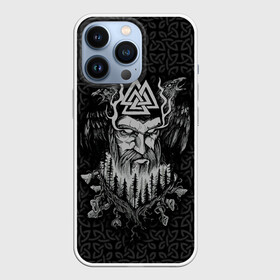 Чехол для iPhone 13 Pro с принтом Odinn в городе Новоалтайск,  |  | good | huginn | muninn | odinn | viking | vikings | бог | валькнут | викинг | викинги | воин | кельтское | мунин | один | плетение | русь | скандинавы | славяне | хугин | язычник