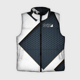 Женский жилет утепленный 3D с принтом Mass Effect N7 в городе Новоалтайск,  |  | andromeda | bioware | n7 | shepard | shooter | геты | жнецы | инженер | масс эффект | разведчик | солдат | страж | цербер | штурмовик | шутер