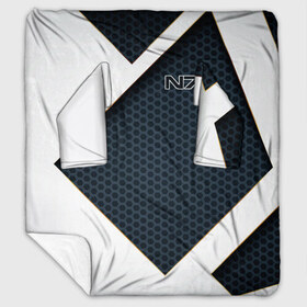 Плед с рукавами с принтом Mass Effect N7 в городе Новоалтайск, 100% полиэстер | Закругленные углы, все края обработаны. Ткань не мнется и не растягивается. Размер 170*145 | andromeda | bioware | n7 | shepard | shooter | геты | жнецы | инженер | масс эффект | разведчик | солдат | страж | цербер | штурмовик | шутер