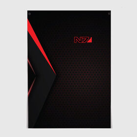 Постер с принтом Mass Effect N7 в городе Новоалтайск, 100% бумага
 | бумага, плотность 150 мг. Матовая, но за счет высокого коэффициента гладкости имеет небольшой блеск и дает на свету блики, но в отличии от глянцевой бумаги не покрыта лаком | andromeda | bioware | n7 | shepard | shooter | геты | жнецы | инженер | масс эффект | разведчик | солдат | страж | цербер | штурмовик | шутер