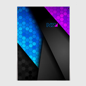 Постер с принтом Mass Effect N7 в городе Новоалтайск, 100% бумага
 | бумага, плотность 150 мг. Матовая, но за счет высокого коэффициента гладкости имеет небольшой блеск и дает на свету блики, но в отличии от глянцевой бумаги не покрыта лаком | andromeda | bioware | n7 | shepard | shooter | геты | жнецы | инженер | масс эффект | разведчик | солдат | страж | цербер | штурмовик | шутер