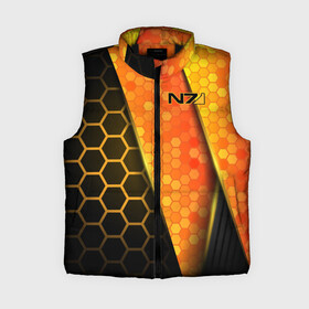 Женский жилет утепленный 3D с принтом Mass Effect N7 в городе Новоалтайск,  |  | andromeda | bioware | n7 | shepard | shooter | геты | жнецы | инженер | масс эффект | разведчик | солдат | страж | цербер | штурмовик | шутер