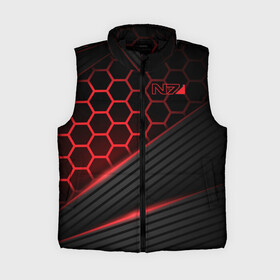 Женский жилет утепленный 3D с принтом Mass Effect N7 в городе Новоалтайск,  |  | andromeda | bioware | n7 | shepard | shooter | геты | жнецы | инженер | масс эффект | разведчик | солдат | страж | цербер | штурмовик | шутер