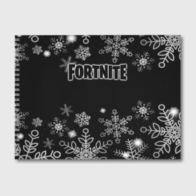 Альбом для рисования с принтом Fortnite Новогодний в городе Новоалтайск, 100% бумага
 | матовая бумага, плотность 200 мг. | battle | christmas | claus | fortnite | merry | santa | save | season | the | world | битва | борьба | зомби | королевская | олени | рождество | снежинки | стратегия | фортнайт