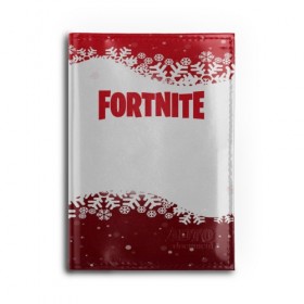 Обложка для автодокументов с принтом Fortnite Новогодний в городе Новоалтайск, натуральная кожа |  размер 19,9*13 см; внутри 4 больших “конверта” для документов и один маленький отдел — туда идеально встанут права | Тематика изображения на принте: battle | christmas | claus | fortnite | merry | santa | save | season | the | world | битва | борьба | зомби | королевская | олени | рождество | снежинки | стратегия | фортнайт