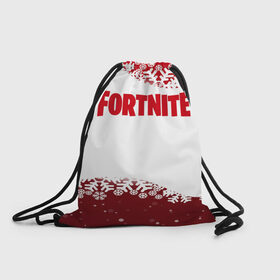 Рюкзак-мешок 3D с принтом Fortnite Новогодний в городе Новоалтайск, 100% полиэстер | плотность ткани — 200 г/м2, размер — 35 х 45 см; лямки — толстые шнурки, застежка на шнуровке, без карманов и подкладки | battle | christmas | claus | fortnite | merry | santa | save | season | the | world | битва | борьба | зомби | королевская | олени | рождество | снежинки | стратегия | фортнайт