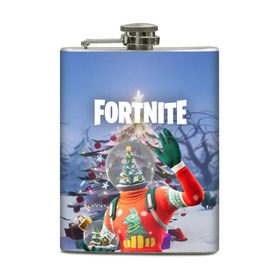 Фляга с принтом Fortnite Новогодний в городе Новоалтайск, металлический корпус | емкость 0,22 л, размер 125 х 94 мм. Виниловая наклейка запечатывается полностью | Тематика изображения на принте: christmas | epic games | fortnite | игры | новый год | рождество | фортнайт
