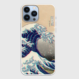 Чехол для iPhone 13 Pro Max с принтом Kanagawa Wave Glitch Art в городе Новоалтайск,  |  | Тематика изображения на принте: glitch | japan | kanagawa | retro | retro wave | retrowave | vapor | vapor wave | vaporwave | wave | волна канагава | глитч | глич | канагава | ретровейв | ретровэйв | япония
