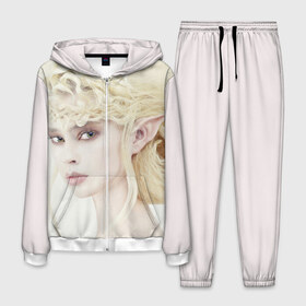 Мужской костюм 3D с принтом Эльф в городе Новоалтайск, 100% полиэстер | Манжеты и пояс оформлены тканевой резинкой, двухслойный капюшон со шнурком для регулировки, карманы спереди | Тематика изображения на принте: 