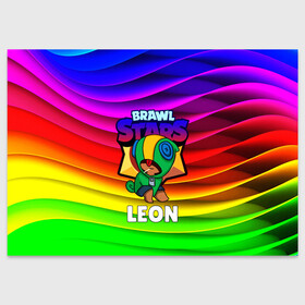 Поздравительная открытка с принтом BRAWL STARS LEON в городе Новоалтайск, 100% бумага | плотность бумаги 280 г/м2, матовая, на обратной стороне линовка и место для марки
 | Тематика изображения на принте: 2020 | android | brawl stars | crow | games | leon | mobile game | stars | бравл старс | ворон | игры | леон | мобильные игры