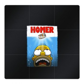 Магнитный плакат 3Х3 с принтом Homer в городе Новоалтайск, Полимерный материал с магнитным слоем | 9 деталей размером 9*9 см | Тематика изображения на принте: bart | beer | family | homer | jaws | lisa | maggie | marge | shark | simpson | simpsons | thesimpsons | акула | барт | гомер | лиза | мардж | мегги | семья | симпсоны | челюсти