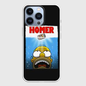 Чехол для iPhone 13 Pro с принтом Homer в городе Новоалтайск,  |  | bart | beer | family | homer | jaws | lisa | maggie | marge | shark | simpson | simpsons | thesimpsons | акула | барт | гомер | лиза | мардж | мегги | семья | симпсоны | челюсти