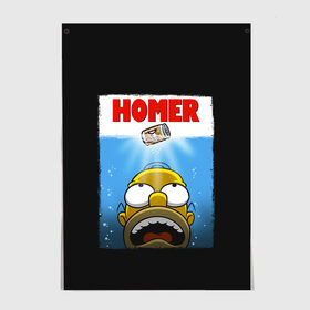 Постер с принтом Homer в городе Новоалтайск, 100% бумага
 | бумага, плотность 150 мг. Матовая, но за счет высокого коэффициента гладкости имеет небольшой блеск и дает на свету блики, но в отличии от глянцевой бумаги не покрыта лаком | bart | beer | family | homer | jaws | lisa | maggie | marge | shark | simpson | simpsons | thesimpsons | акула | барт | гомер | лиза | мардж | мегги | семья | симпсоны | челюсти
