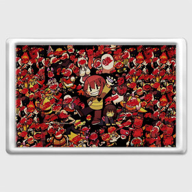 Магнит 45*70 с принтом UNDERTALE CHARA в городе Новоалтайск, Пластик | Размер: 78*52 мм; Размер печати: 70*45 | Тематика изображения на принте: sans | undertale | андертале | андертейл | игра | подземная история | подземная сказка | санс | ундертале | фриск | чара