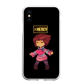 Чехол для iPhone XS Max матовый с принтом UNDERTALE FRISK в городе Новоалтайск, Силикон | Область печати: задняя сторона чехла, без боковых панелей | Тематика изображения на принте: chara | frisk | sans | undertale | андертале | андертейл | игра | подземная история | подземная сказка | санс | ундертале | фриск | чара
