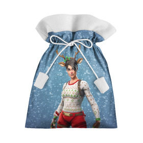 Подарочный 3D мешок с принтом Fortnite в городе Новоалтайск, 100% полиэстер | Размер: 29*39 см | Тематика изображения на принте: christmas | fortnite | new year | новогодний | новый год | рождество | фортнайт