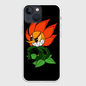 Чехол для iPhone 13 mini с принтом Cuphead   Кэгни Гвоздика в городе Новоалтайск,  |  | cuphead | босс | гвоздика | кэгни | цветок