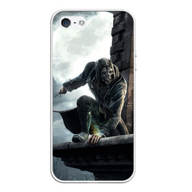 Чехол для iPhone 5/5S матовый с принтом Dishonored в городе Новоалтайск, Силикон | Область печати: задняя сторона чехла, без боковых панелей | Тематика изображения на принте: attano | corvo | dishonored | emily | kaldwin | аттано | колдуин | корво | эмили