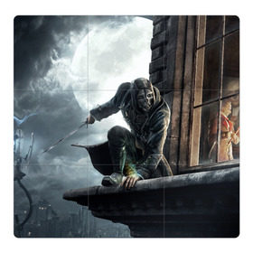 Магнитный плакат 3Х3 с принтом Dishonored в городе Новоалтайск, Полимерный материал с магнитным слоем | 9 деталей размером 9*9 см | Тематика изображения на принте: attano | corvo | dishonored | emily | kaldwin | аттано | колдуин | корво | эмили