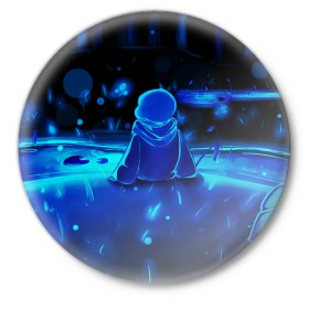 Значок с принтом UNDERTALE в городе Новоалтайск,  металл | круглая форма, металлическая застежка в виде булавки | Тематика изображения на принте: chara | frisk | sans | undertale | андертале | андертейл | игра | подземная история | подземная сказка | санс | ундертале | фриск | чара