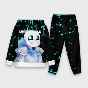 Детский костюм 3D (с толстовкой) с принтом UNDERTALE в городе Новоалтайск,  |  | Тематика изображения на принте: chara | frisk | sans | undertale | андертале | андертейл | игра | подземная история | подземная сказка | санс | ундертале | фриск | чара