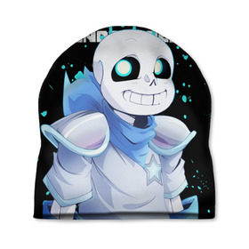 Шапка 3D с принтом UNDERTALE в городе Новоалтайск, 100% полиэстер | универсальный размер, печать по всей поверхности изделия | chara | frisk | sans | undertale | андертале | андертейл | игра | подземная история | подземная сказка | санс | ундертале | фриск | чара