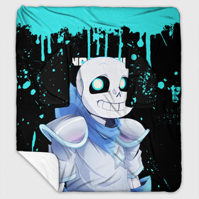 Плед с рукавами с принтом UNDERTALE в городе Новоалтайск, 100% полиэстер | Закругленные углы, все края обработаны. Ткань не мнется и не растягивается. Размер 170*145 | chara | frisk | sans | undertale | андертале | андертейл | игра | подземная история | подземная сказка | санс | ундертале | фриск | чара