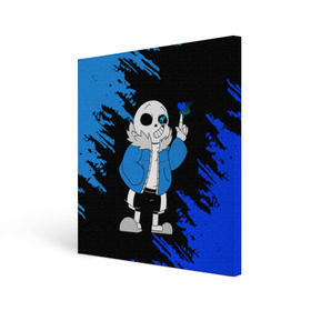 Холст квадратный с принтом UNDERTALE в городе Новоалтайск, 100% ПВХ |  | chara | frisk | sans | undertale | андертале | андертейл | игра | подземная история | подземная сказка | санс | ундертале | фриск | чара