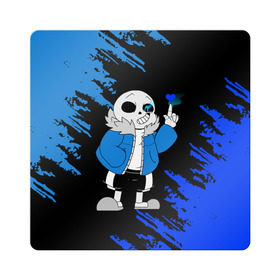 Магнит виниловый Квадрат с принтом UNDERTALE в городе Новоалтайск, полимерный материал с магнитным слоем | размер 9*9 см, закругленные углы | chara | frisk | sans | undertale | андертале | андертейл | игра | подземная история | подземная сказка | санс | ундертале | фриск | чара