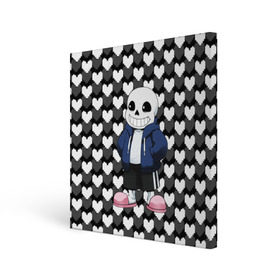 Холст квадратный с принтом UNDERTALE в городе Новоалтайск, 100% ПВХ |  | chara | frisk | sans | undertale | андертале | андертейл | игра | подземная история | подземная сказка | санс | ундертале | фриск | чара