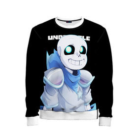 Детский свитшот 3D с принтом UNDERTALE в городе Новоалтайск, 100% полиэстер | свободная посадка, прямой крой, мягкая тканевая резинка на рукавах и понизу свитшота | Тематика изображения на принте: chara | frisk | sans | undertale | андертале | андертейл | игра | подземная история | подземная сказка | санс | ундертале | фриск | чара