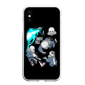 Чехол для iPhone XS Max матовый с принтом UNDERTALE в городе Новоалтайск, Силикон | Область печати: задняя сторона чехла, без боковых панелей | Тематика изображения на принте: chara | frisk | sans | undertale | андертале | андертейл | игра | подземная история | подземная сказка | санс | ундертале | фриск | чара