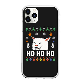 Чехол для iPhone 11 Pro Max матовый с принтом Woman Yelling at Cat в городе Новоалтайск, Силикон |  | cat | cats | christmas | mem | meme | memes | new year | xmas | вязаный | женщина | кот | кричит | мем | мемы | на кота | новый год | рождество | свитер